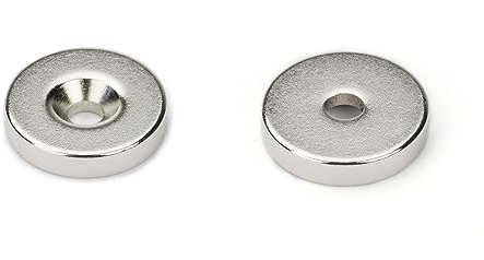 20 NEODYM RING MAGNETE nordweisend angeordnet Ø10x3 mm 3,5 mm BOHRUNG SENKUNG N45 1,4KG VERSCHRAUBEN HAUSHALT