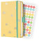 SIGEL J4318 Wochenkalender Jolie 2024, Rainbow Butter, ca. A6, gelb, Hardcover, Gummiband, Stiftschlaufe, Einstecktasche, 174 Seiten, aus nachhaltigem Papier, Terminplaner