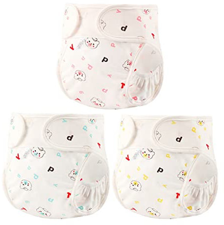 ACMEDE 3er Pack Baby Töpfchen Trainerhosen Baby Stoffwindel waschbar Unterhosen Töpfchentraining Windelhosen müssen mit Windeln verwendet werden für die meisten Babys und Kleinkinder 0-24Monate