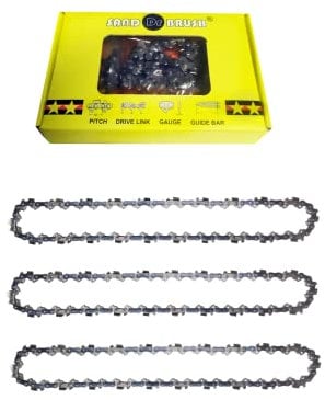 SAND DR BRUSH - Cadena de sierra para recargable Mini Cadena de motosierra 3pcs 8 Pulgadas, Corrente de serra portátil, Paso 1/4, 1.1mm, Eslabones 48 DL, Cadena de repuesto para Tesouras de podar