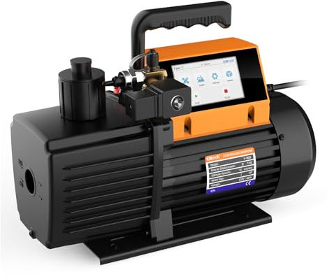 Elitech 4L/S Bomba De Vacío Aire Acondicionado, Intelligent HVAC Vacuum Pump V900, Monitoreo De Datos Con App Control Y Detección De Fugas (Sin Aceite)