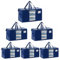 VENO 6 Pack Extra Large Moving Bags,Clothes Storage Bags for Blankets Bedding,Moving House Essentials,Waterproof Underbed Storage Packing Boxes,Laundry Bags Organiser (Blue, 6 Pack)