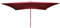 Décoshop26 Parasol de Jardin 3x4m rectangulaire Polyester/Bois 6kg Bordeaux 04_0003825