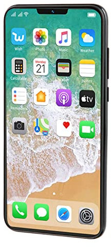 Teléfono Inteligente Desbloqueado, Teléfono Móvil Negro Pantalla HD de 6 Pulgadas Frente 8MP Trasero 16MP 4GB RAM 32GB ROM para Llamadas (Enchufe de la UE)