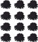 GM Apparel 12 Pairs – Thermal Gloves for Mens, Women’s Unisex Magic Stretch Gloves Mittens – Ideal Winter Spring Wear – Winter Warm – Indoor And Outdoor – One Size – Black