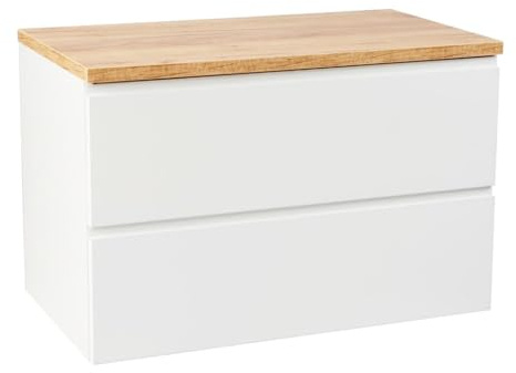 Deftrans Domodomo - Armadietto da bagno con supporto, 60 x 50 x 45,8 cm, colore: Bianco