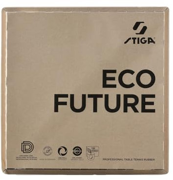 STIGA Erwachsene (Unisex) Eco Future Tischtennisbelag, Schwarz