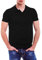 Love My Fashions® Mens Polo Shirts Short Sleeves & Knitted Collar, Regular Fit, Casual Plain Cotton T-Shirt for Men Black