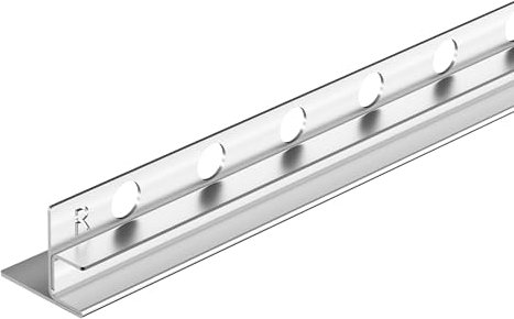 Balneo Duschleiste Edelstahl Zuschneidbar - Gefälleprofil Keil-Profil Duschleiste Edelstahl - Zuschneidbar für die Duschkabine - Leicht zu reinigen - Sicher - Rechts - 1,1x120x3 cm - Inox