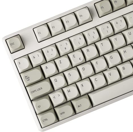 YMDK 133 touches MA Profile Dye Sub 9009 PBT AZERTY Français Style Mac pour clavier mécanique MX Filco 104 TKL 61 68 75 84 96 104