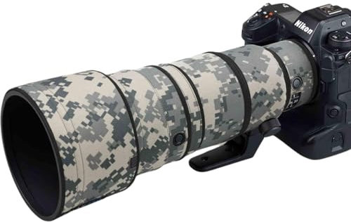ROLANPRO Custodia protettiva mimetica per obiettivo Nikon Z 400 mm f4.5 VR S, impermeabile