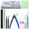 16Pcs Model Making Tools Kit, Modeler Basic Tools Craft Set with Plastic Box, Hobby DIY Building Tools Kit, Compatible with Gundam Car Model Building Repairing and Fixing