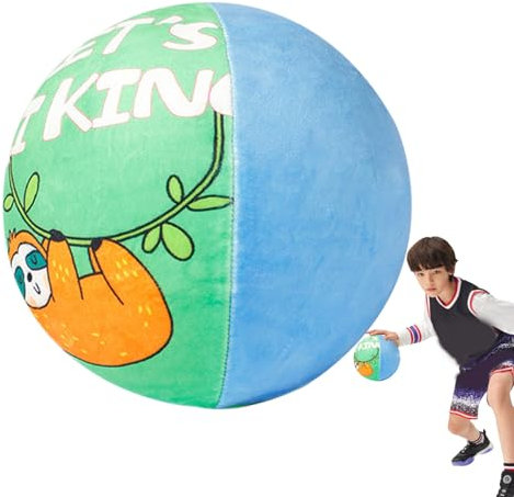 Niktule Silent Basketball Dribbling Indoor, Silent Ball,Leise hüpfender Indoor-Basketball für Kinder | Cartoon-Muster, freundlich zu Kinder-Basketball mit zarter Haut, zum Spielen in der Schule,