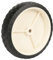 DOMINO Ruota per tosaerba, 180 mm, 50 kg, universale, per tosaerba a mano, ruota in plastica con pneumatici in gomma, colore crema