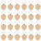 FOGAWA 24 Pièces Porte Clés en Bois Bricolage Porte Clés vierges Bois en forme de coeur Porte Clés en Bois Brut Porte Clés en Bois Naturel pour Bricolage Artisanat Décoration DIY (forme de coeur)