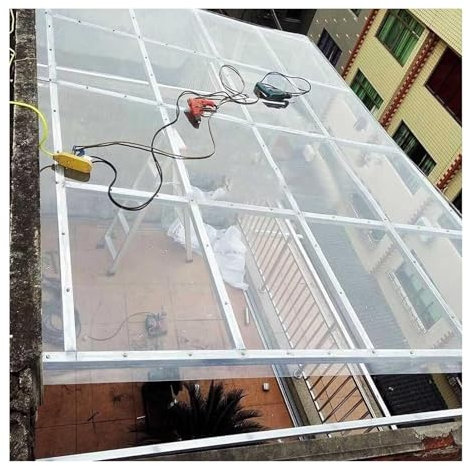 ZLRBN Plaque Polycarbonate, Panneau Acrylique de Plafond Transparent, Utilisé pour L'auvent Véranda Panneau de Remplacement de Serre, Facile À Couper (1.22x1m/4.0x3.3ft)