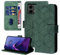 Auslbin Flip Hülle für Motorola Moto G84 5G 6.5, Geometrischen Stil Motorola Moto G84 XT2347 Handyhülle mit Magnetschnalle aus PU-Leder, Grün