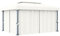 heybb Pavillon mit Vorhang Event Shelter 4x3 m Cremeweiß Aluminium Rosenpavillon
