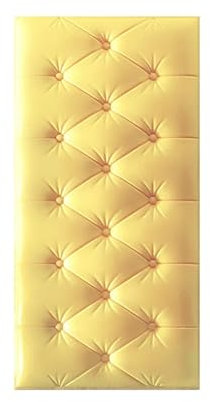 HWJFDC Panneau Mural Decoratif Panneaux muraux rembourrés Anti-Collision 3D for Enfants, Panneaux muraux rembourrés à décoller et à Coller, Panneaux de tête de lit rembourrés en Mousse épaisse(Beige)