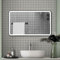 Aica Sanitär LED Spiegel Schwarz 120×70cm Badspiegel mit Beleuchtung Kalt/Neutral/Warmweiß, dimmbar, Memory, EIN Stunde Abschaltung, Touch/Wandschalter, Beschlagfrei Wandspiegel mit E×plosionschutz