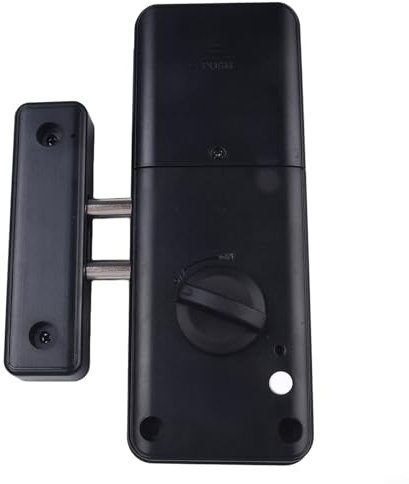 Besttoolifes Serrure de porte intelligente invisible pour portes en bois, contrôle par application, carte pour UNLOCK, noir