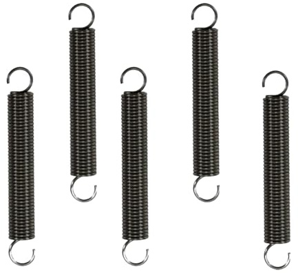 CLKE 5 Stück Edelstahl Zugfedern mit Haken, 1,2 * 10 * 70mm Spannfedern Mit Haken, Spannfeder Zugfeder 70mm freie Länge,Maximale Zugkraft 3,2KG, Außendurchmesser 10mm,Drahtdurchmesser 1,2mm