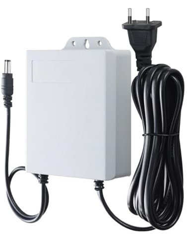 Fuente de alimentación IP67 impermeable para exteriores, batería de 12 V/2 A, 5400 mAh, con adaptador ADL/Router para sistemas de vigilancia, control de acceso y seguridad