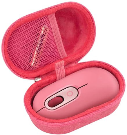 AONKE Carrying Case for Logitech Pebble Mouse 2 M350s /Pebble M350/ POP Wireless Mouse (Case Only) (red)