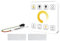 GNURBDILFO LED-Streifenlicht-Controller mit 8-Tasten-Touch-Panel Wireless Controller Rückfluss-Pixelsteuerung für Pferderennen-Bandlampen Dual Colour