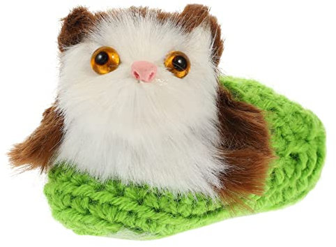 HOOTNEE Simulation Katzen Plüschspielzeug Niedliches DIY Katzenspielzeug für Dekoration für Zuhause und