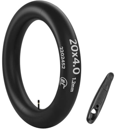 OUXI 20x4.0 Fat Tire Schlauch, Pannensicherer Fat Tire mit Schlauch, Faltbarer MTB-Ersatzreifen, Fat Bike Reifen Kompatibel mit 20x4.0 E-Bike All-Terrain Richtungsprofil Fahrradreifen und Schläuche
