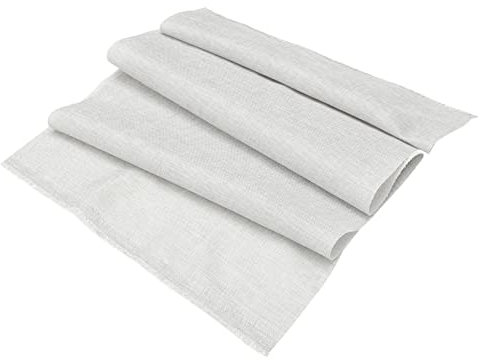 SEWACC Vintage Speaker Grill Cloth Protective Mesh Fabric for Speakers Durable Linen Material Elegant Design for Home Decor Fine Craftsmanship Light Grey Blue