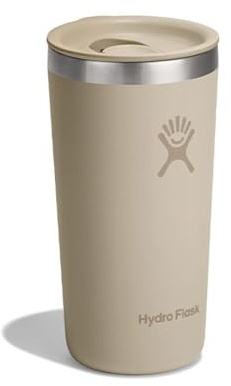 Hydro Flask – All Around Tumbler Press-In Lid 355 ml (12 oz) | Insulated Stainless Steel – Leak & Splash-Resistant, Cupholder Compatible – Keeps Drinks Cold 24 Hrs & Hot 12 Hrs – Oat