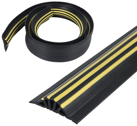 Garage Door Threshold Seal,CEIEVER Universal Garage Door Seal Bottom 2.5M Weather Stripping Door Threshold Seal 110X30mm Universal Draught Excluder Strip for Garage Doors Floor Doors