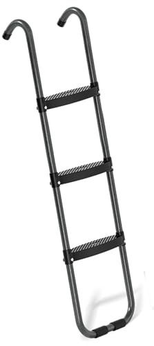 Vistnale Trampolinleiter, 33 x 96, 5 cm, 3 Stufen, rutschfest, strapazierfähig, abnehmbare Trampolinstufen mit breiter Stufe für Kinder |.Zubehör