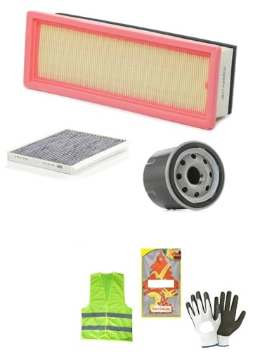 TAGLIANDO AUTO COMPOSTO DA 4 LITRI DI OLIO 10W40 WOLVER SYNTHETIC+FILTRO OLIO+FILTRO ARIA+FILTRO ABITACOLO COMPATIBILE CON FIAT 500 II 1.2 BENZ ‐ PANDA II 1.4 8 V BENZINA B044 MANUTENZIONE AUTO