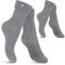 Celodoro Damen und Herren Trachten Socken (2 Paar) mit Edelweiß-Pin Oktoberfest Strümpfe - Grau 35-38
