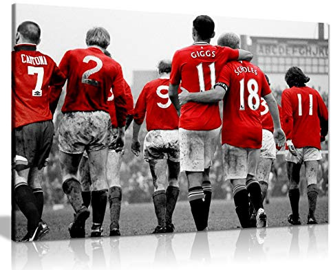 Football Legends Canvas Wall Art Picture Print 18x12 Inch | Panther Print, Ready to Hang, Boys Bedroom Accessories, Football Bedroom Decor, Prints for Walls, Gift for Fans