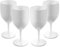 Lot de grands verres à vin blanc réutilisables en plastique polycarbonate incassable (300 ml à la rebord Hauteur 17 cm, diamètre max 7,2 cm) Alternative réaliste au verre