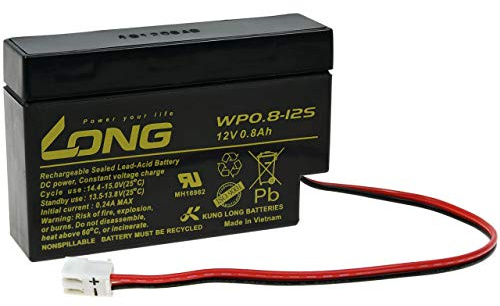KungLong Bleiakku WP0.8-12S ersetzt YUASA NP0.8-12, 12V, Lead-Acid