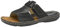 Dunlop Mens Sandals Memory Foam Touch Fastening Open Toe Flip Flop Mules Summer Shoes (9 UK, Black)