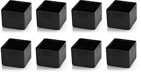 Einsatzkästen 8er Set 10cm Höhe für Auer Eurobehälter 60x40 * Einsatz Kästen Einsätze schwarz