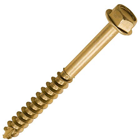 TIMCO Advanced Coach Screw | Hex Flange Head | Slash Point | Yellow | 10.0 x 100 | Box of 50 (10100SCSY)
