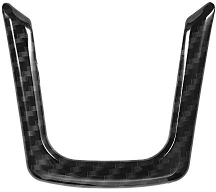 KSTE Lenkradabdeckung Trim-Aufkleber passend für Jaguar XE/XF/f-Tempo E-PACE, Schwarz, Acrylnitril-Butadien-Styrol (ABS) Material