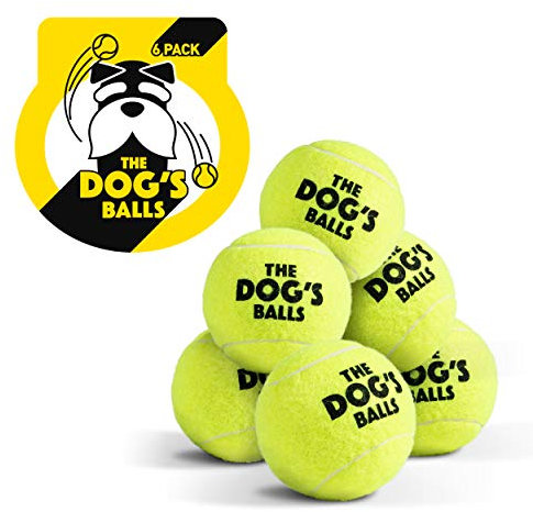 The Dog's Balls, Hunde-Tennisbälle, 6er-Pack,