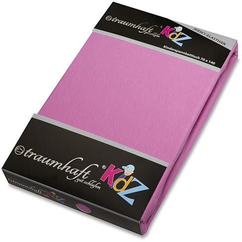 Traumhaft gut schlafen Kinder-/ Baby Spannbetttuch (Farbe: Pink; Größe: 70-80 cm x 140-160 cm)