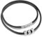 FaithHeart 40cm lederkette mit 3 Beads Freundschafts Partnerkette mit Gravur für Damen mädchen