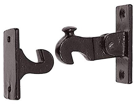 ZEROplus Black Iron Birds Beak/Gravity Door Holder, Automatic Door Catch, Z1402