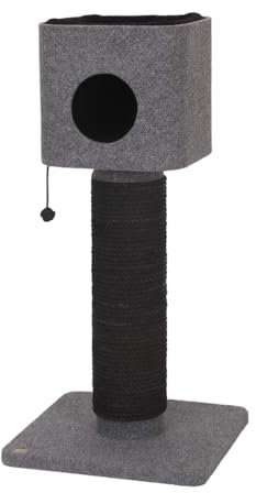 Ebi, Kratzbaum Comfort Plus Achat 56 x 56 x 116 cm, Grau, Kratzbaum, Grau, Katze