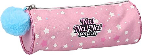 na na na Federmäppchen, rund, für die Schule Surprise, Rosa, Federmäppchen